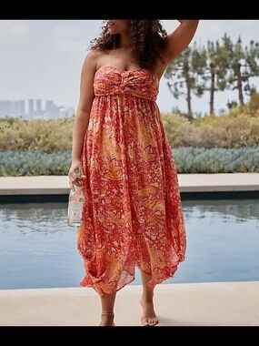 3x Anthropologie Harem Strapless Jumpsuit